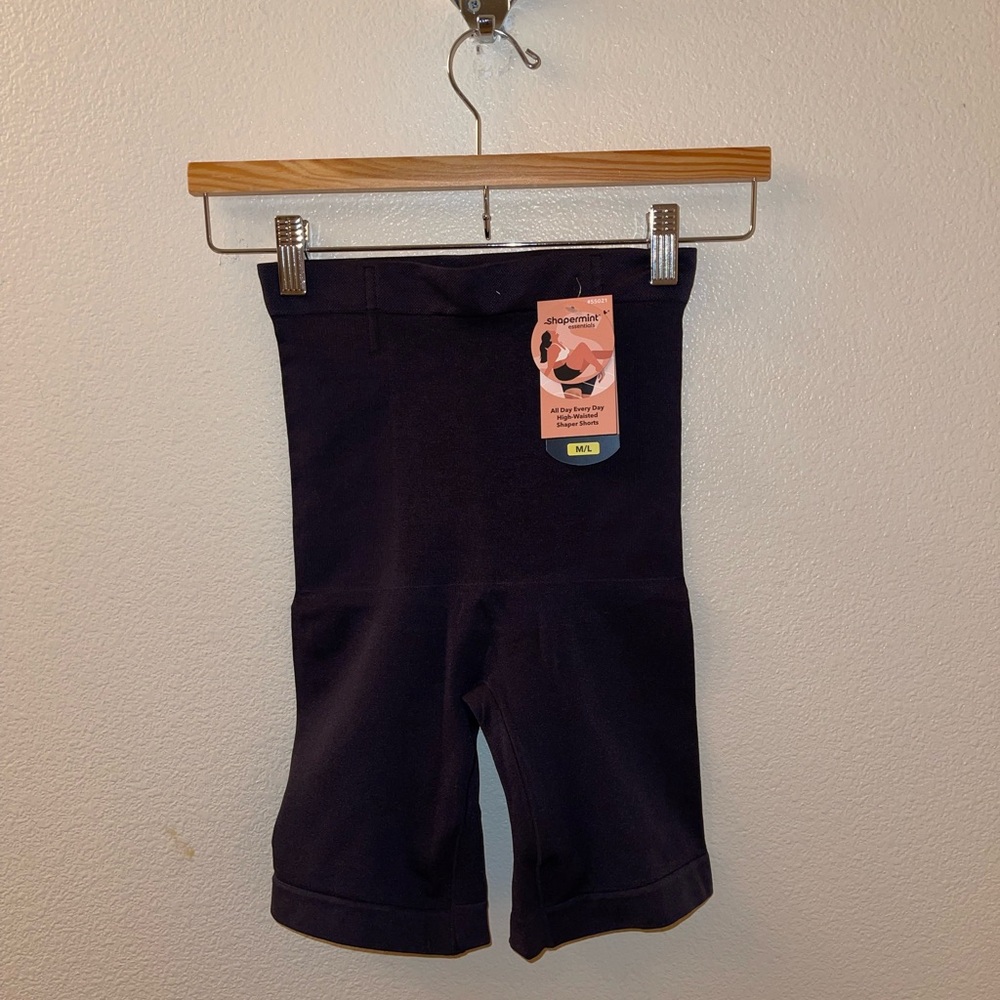 NWT Shapermint High-Waisted Shaper Shorts (Black)